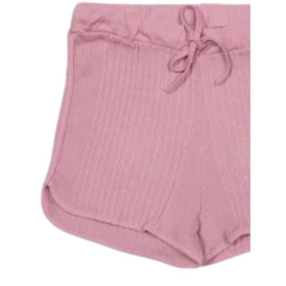 NEW SUN CHILD girl's rio poudre shorts in pink - Picture 2 of 2